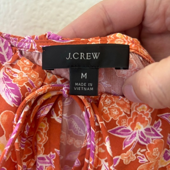 J. Crew tiered maxi dress in painted block print Size Medium - Picture 10 of 13